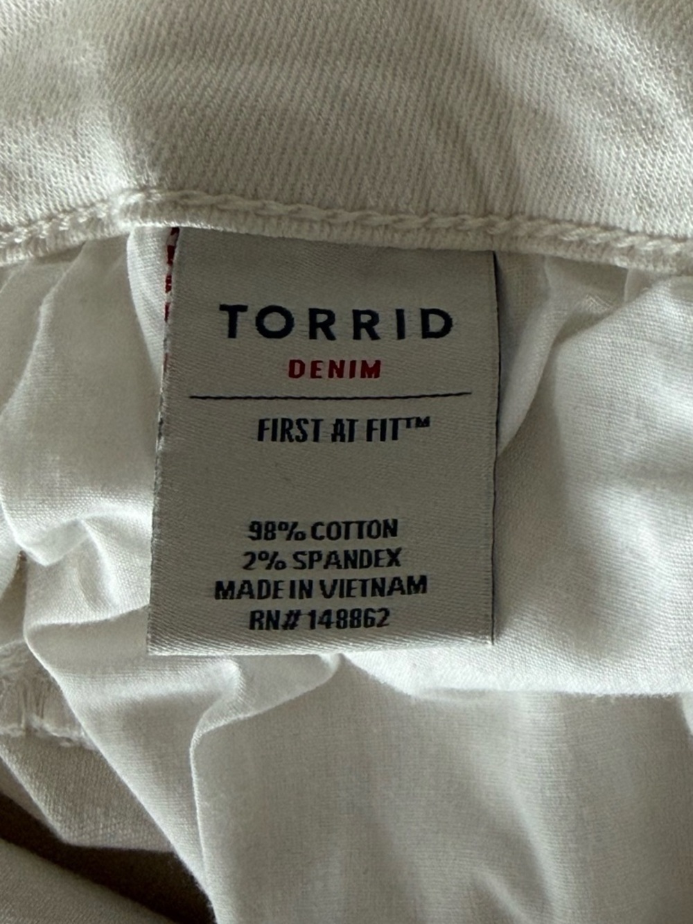 Torrid Off-White High-Rise Denim Jeans Jeggings Women’s 22R - Picture 7 of 10